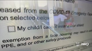 Hundreds of school mask exemption forms rejected by FL school districts