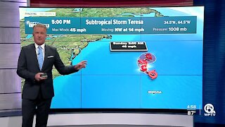 Subtropical Storm Teresa forms north of Bermuda