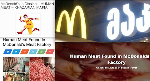 McDonalds Serves Human Meat Use Covid19 Vaccine Passport to Discriminate Protest Emerges Near Russia