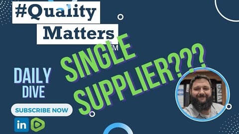 #QualityMatters Daily Dive - May 3rd 2022