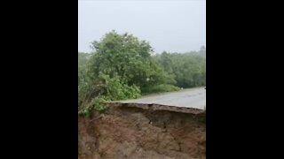 George road collapses after torrential flooding (1)