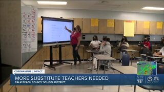 Substitute teacher shortage affecting classrooms countywide
