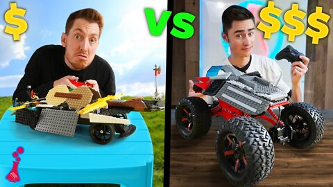 Cheap vs Expensive LEGO RC Car Budget Challenge *ft MoreJStu*