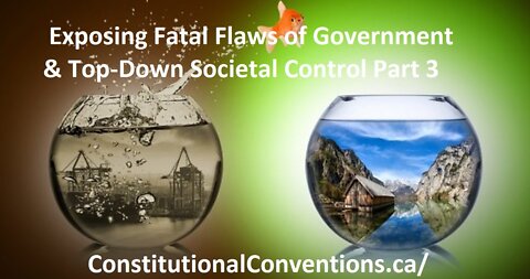 Exposing Fatal Flaws of Government & Top-Down Societal Control Part 3