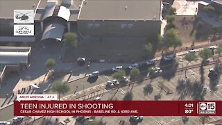 PD: Suspect sought after teen shot at Cesar Chavez High School in Phoenix