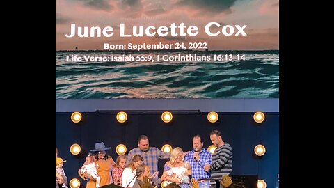 June Lucette Cox Dedication