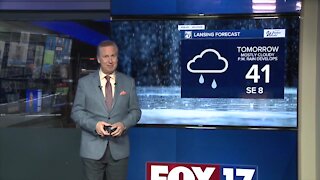 Today's Forecast: Mostly cloudy, slightly warmer Chance Light P.M. Rain or Snow