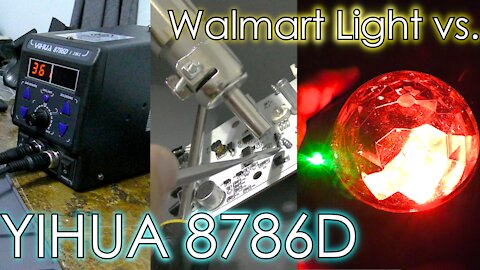 Yihua 8786D 2-in-1 Hot Air Rework Station Unboxing (Merkury Innovations Galaxy Light) - Jody Bruchon