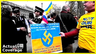 Anti-Ukraine war Protest "NOT OUR WAR" | Whitehall London