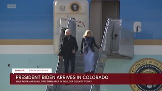 Bidens arrive in Colorado for tour of Marshall Fire damage, meetings with victims
