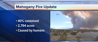 UPDATE: Mahogany Fire remains 2,794 acres, 40% contained