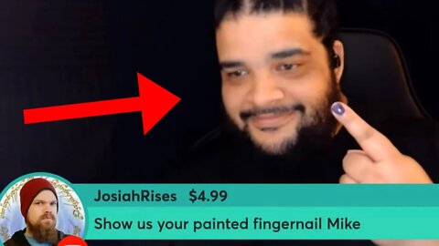Mikes Painted Fingernail