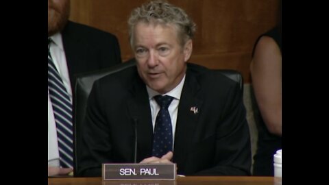 Dr. Rand Paul's Opening Remarks At Gain of Function Hearing - August 3rd 2022