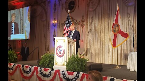 President Trump LIVE and Uncensored at Mar-a-Lago Says It's Not Over!