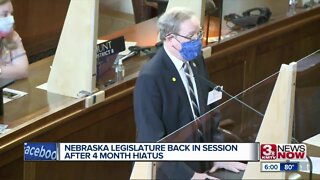 Nebraska legislature back in session after hiatus