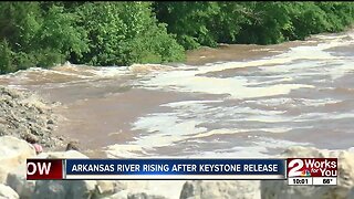 Arkansas River rising after Keystone release