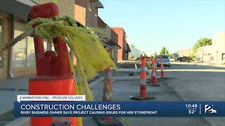 Bixby business owners dealing with downtown construction