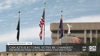 Can Arizona's electoral votes be changed?