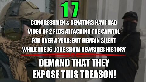 FORGET RAY EPPS: Why Are Lawmakers Afraid Of J6 Video Showing 2 Feds Actually Attacking The Capitol?