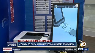 County opening satellite voting centers this weekend