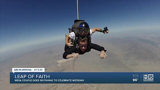 Mesa couple goes skydiving to celebrate wedding