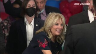 Maskless Jill Biden Shakes Hands In Crowded Hospital