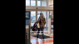 Shoplifter Walks Right Into The Police