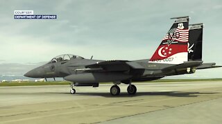 Singapore F-15 squadron trains at Mountain Home Air Force Base