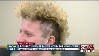 Booker T. swimmer raising money to shave head for Make-A-Wish Foundation