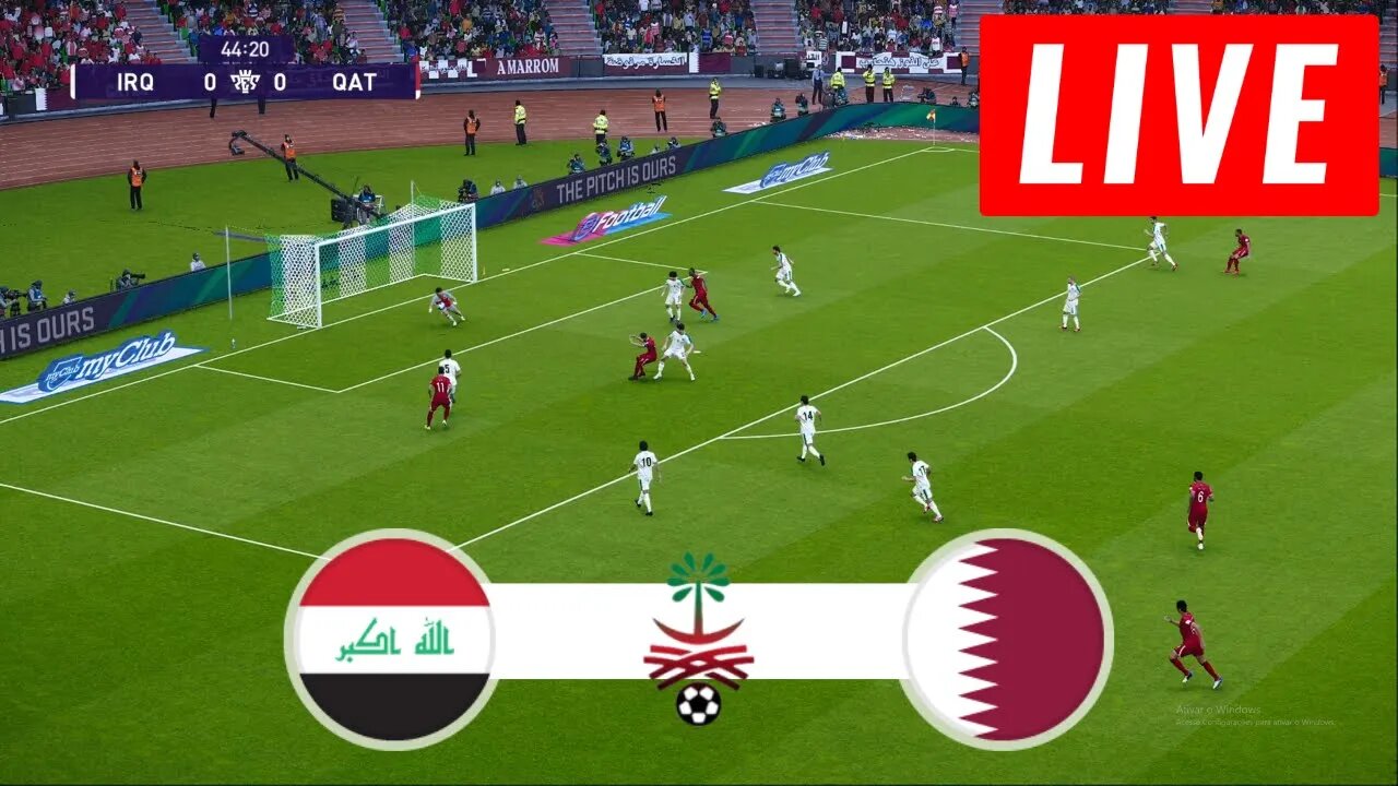 🔴Iraq vs Qatar LIVE Gulf Cup 2023 Match LIVE Now Today [PES 2021]