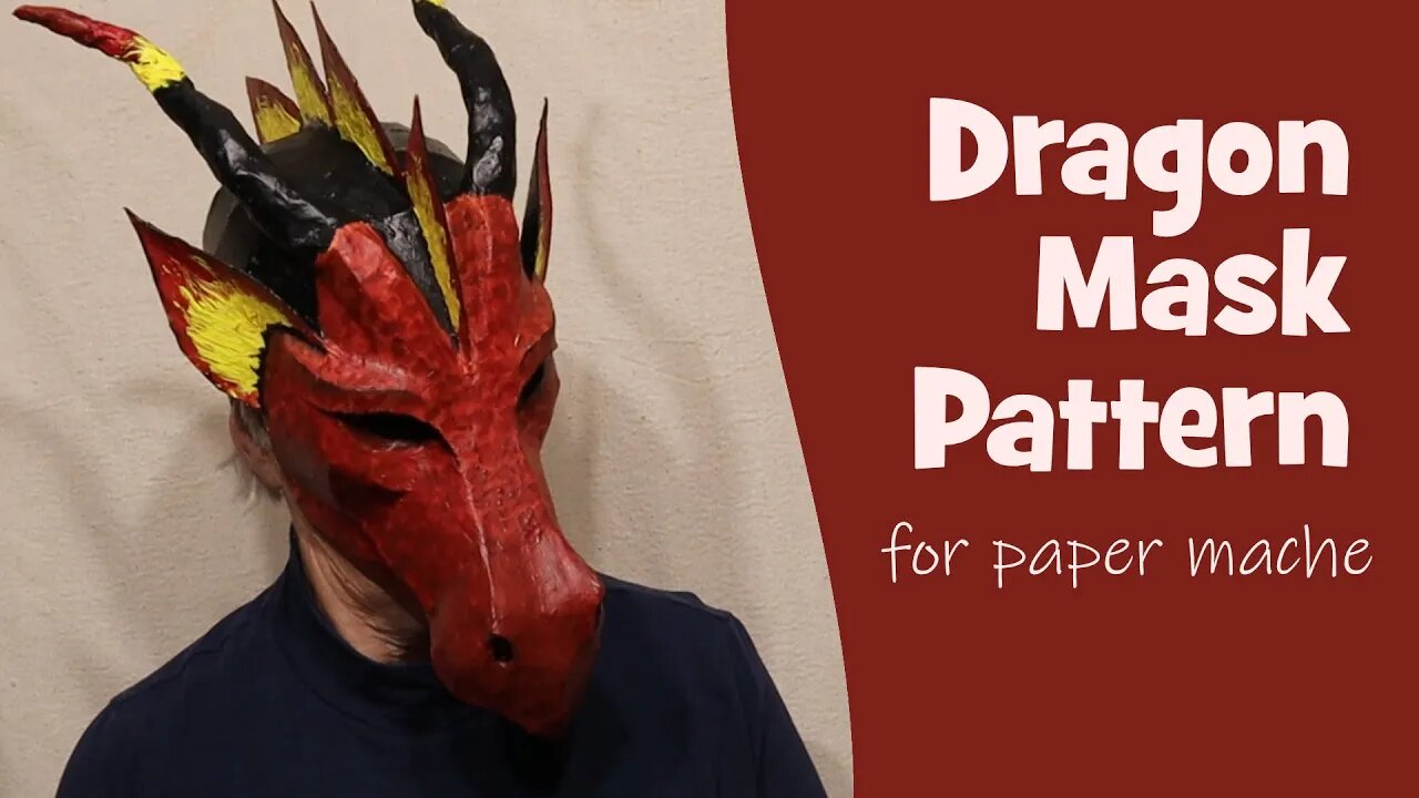 dragon-mask-pattern-for-paper-mache