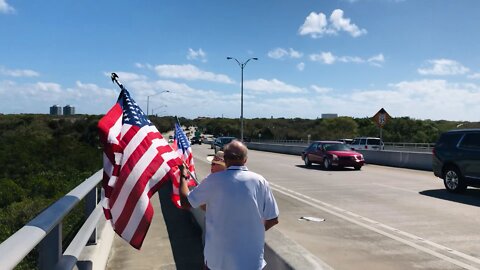 American Flag Walk March 5, 2022 - Vero Beach, FL - *We walk Barber Bridge every Saturday 10 am*