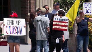 Re-open protest held in downtown Bakersfield