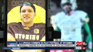 J.J. Uphold commits to play football at Wyoming