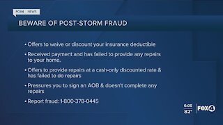 Storm related scams