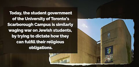 U of T Scarborough Students' Union Wages War Of Assimilation On Jewish Students