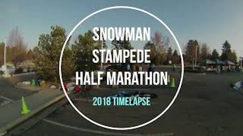 Snowman Stampede Half Marathon - 2018 Timelapse