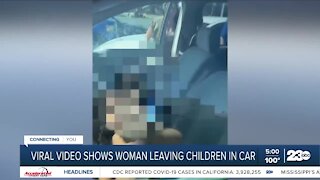 Woman faces possible charges after leaving children alone in running car