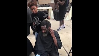 Junior Barber Academy Gives Free Haircuts To The Homeless