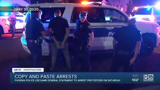 Phoenix police arrests dozens with copy-and-paste evidence