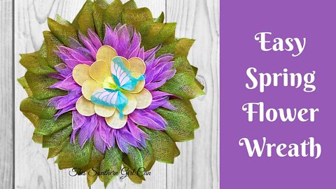 Easy Spring Wreath | Easy Flower Wreath | Easy Spring Flower Wreath | Dollar Tree Wreath Board