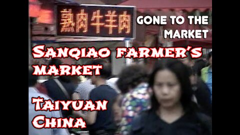 STREET MARKET IN TAIYUAN, CHINA | Went to the market | Sanqiao wet market