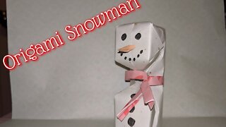 Simple and Cute Origami Snowman