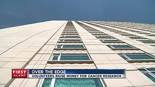 Over the edge: Volunteers raise money for cancer research