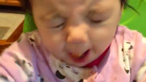 Baby Has Priceless Reaction After Trying Sweet Potatoes For The First Time