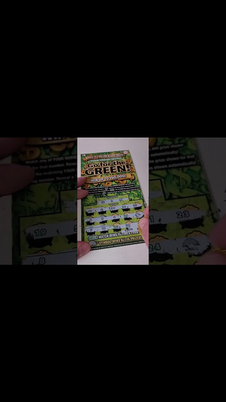 HUGE Lottery Winning Scratch Off Ticket!