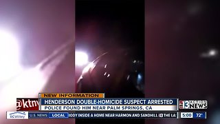 Suspect in Friday Henderson double homicide shot by deputies in California