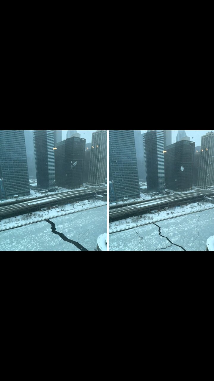 シカゴ川の凍結 センチュリーコーン