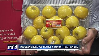Idaho Foodbank gets a huge donation--nearly a ton of apples!