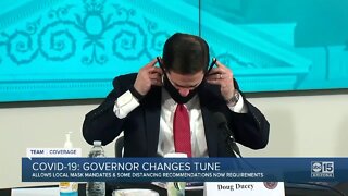 Governor Ducey changes tune on COVID-19